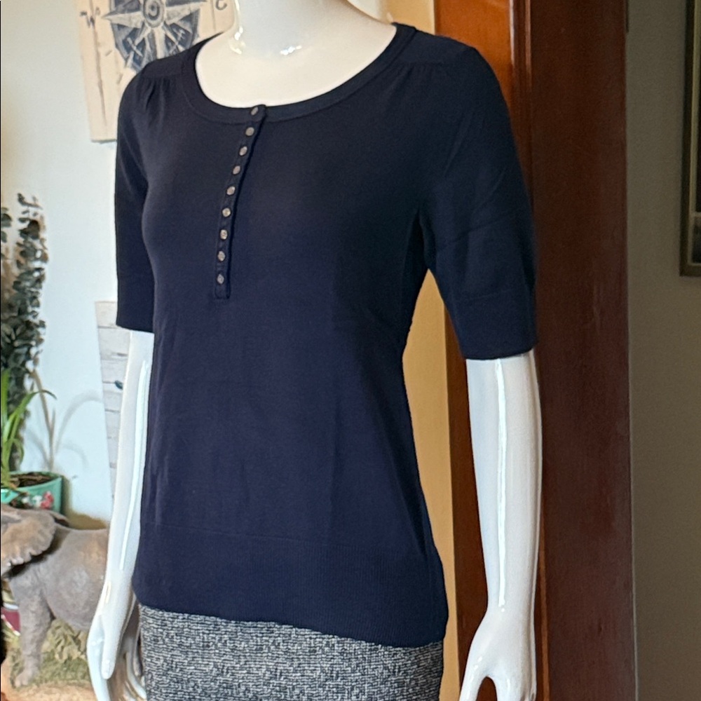 NWT Eddie Bauer size small Navy Blue Women's Top